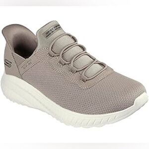 Sketchers Slip-ins Comfortable Everyday Shoes Arch Support Lightweight Beige